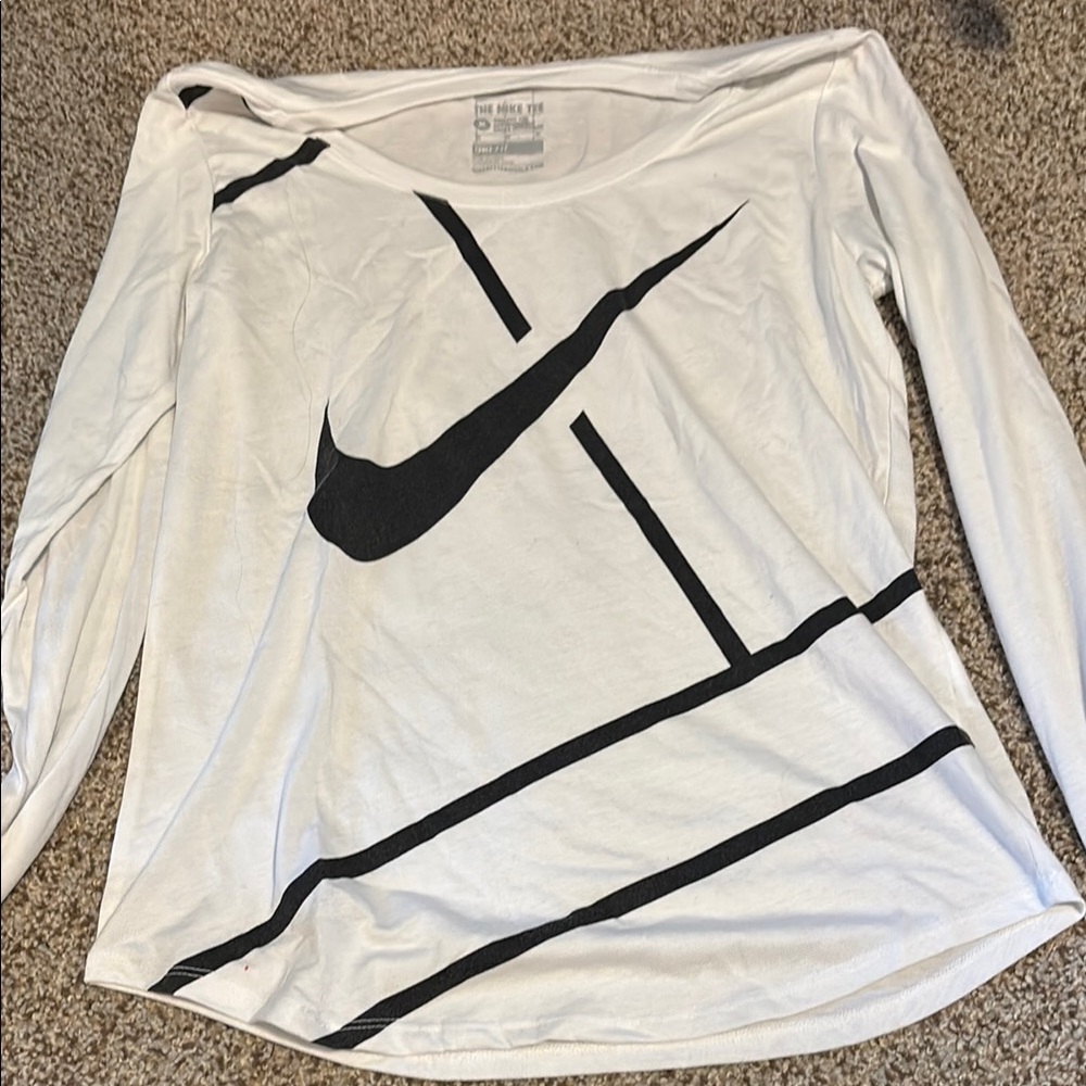 Nike Women's White Long Sleeve Top